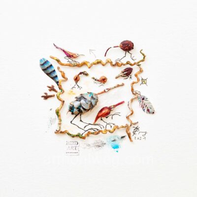 Collage - Mit fremden Federn geschmückt